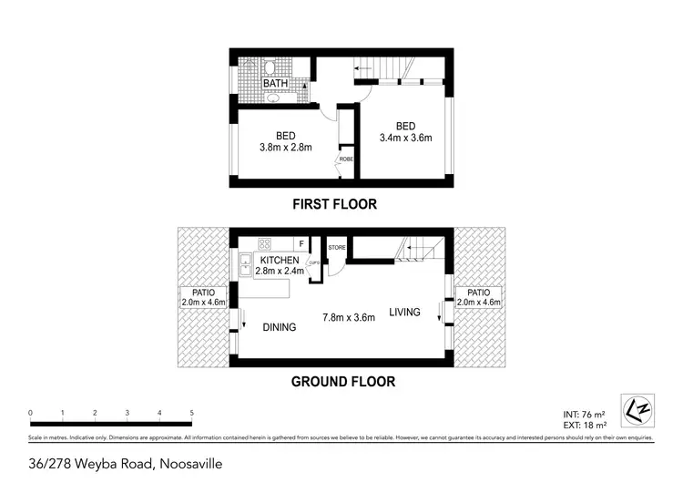 Floorplan of Homely unit listing, 36/278 Weyba Road, Noosaville QLD 4566