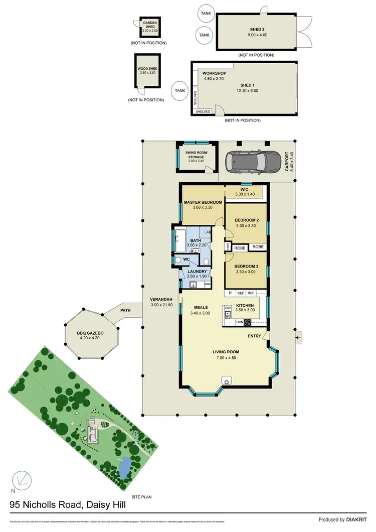 Floorplan of Homely house listing, 95 Nicholls Road, Daisy Hill VIC 3465