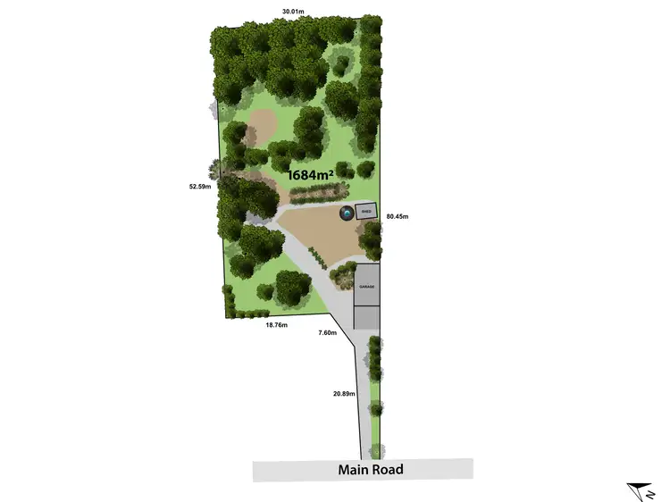 Floorplan of Homely land listing, 203a Main Road, Hepburn VIC 3461