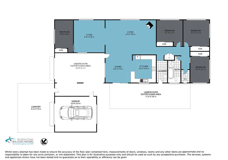 Floorplan of Homely house listing, 56 Boolagi Drive, Wurtulla QLD 4575