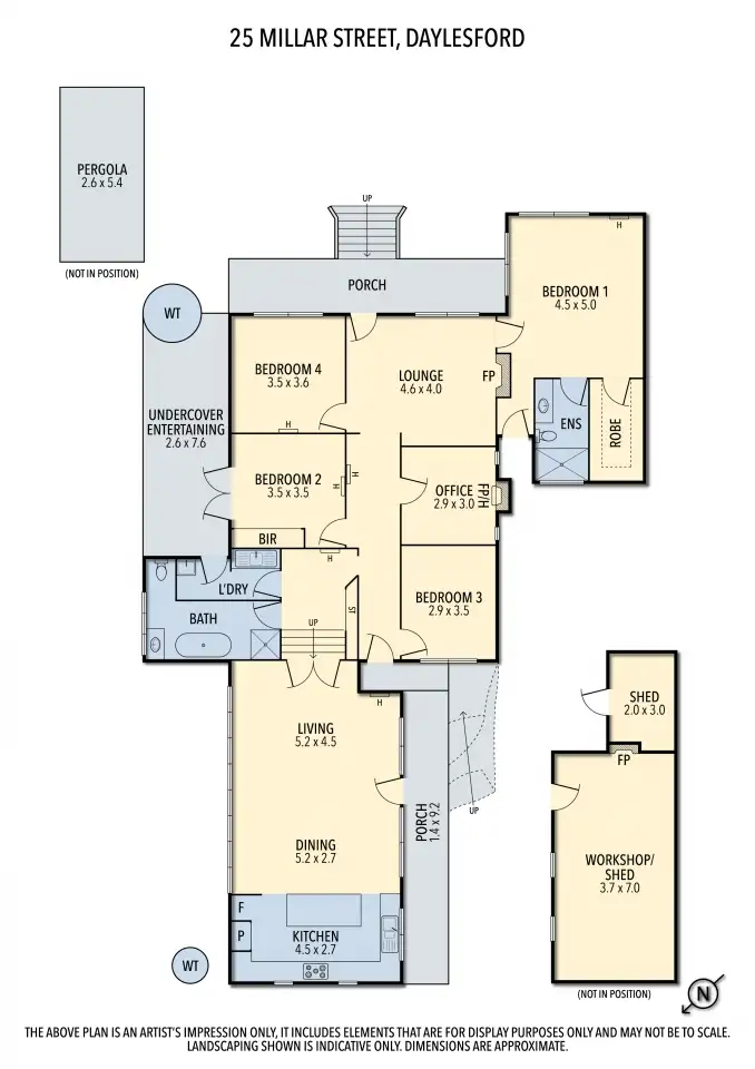 Floorplan of Homely house listing, 25 Millar Street, Daylesford VIC 3460