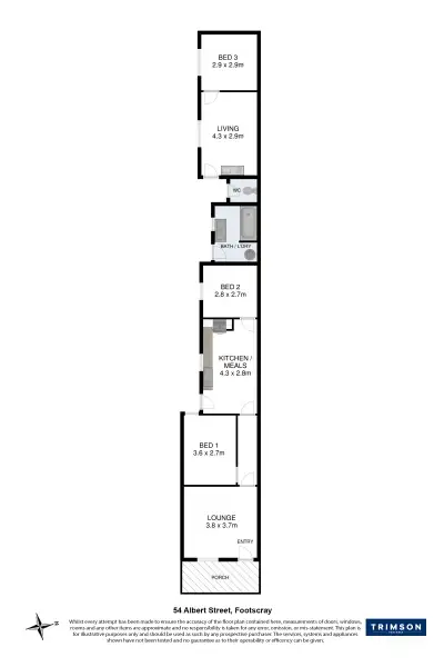 Floorplan of Homely house listing, 54 Albert Street, Footscray VIC 3011