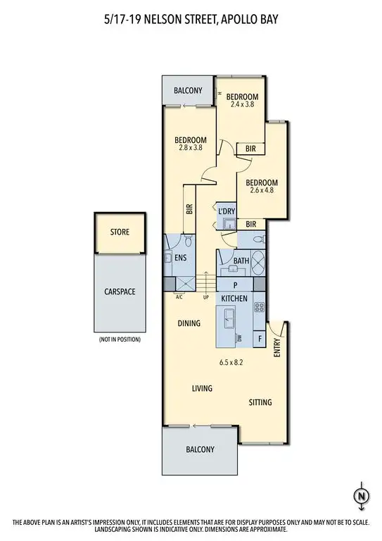 Floorplan of Homely apartment listing, 5/17-19 Nelson Street, Apollo Bay VIC 3233