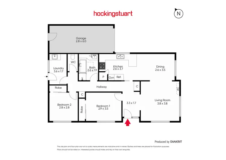Floorplan of Homely townhouse listing, 1/18 Dorset Road, Pascoe Vale VIC 3044