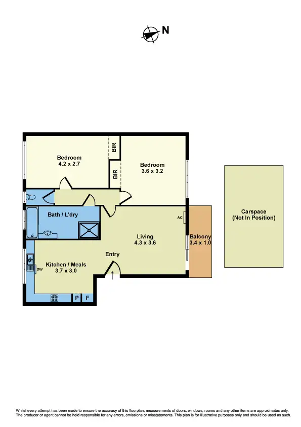 Floorplan of Homely unit listing, 8/119 Gamon Street, Yarraville VIC 3013