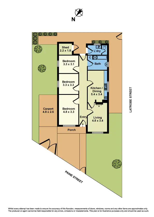 Floorplan of Homely house listing, 9 Paine Street, Newport VIC 3015
