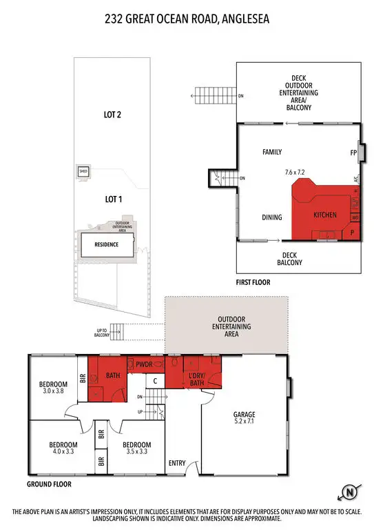 Floorplan of Homely house listing, 232 Great Ocean Road, Anglesea VIC 3230