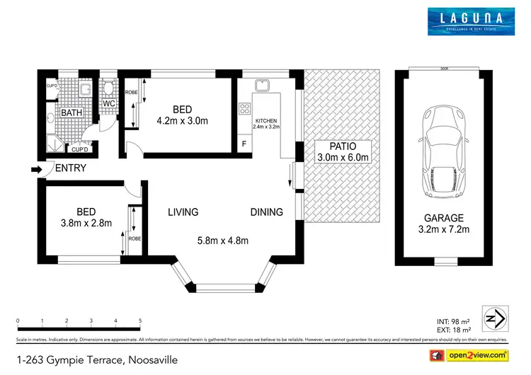 Floorplan of Homely unit listing, 1/263 Gympie Terrace, Noosaville QLD 4566