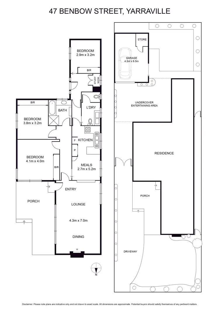 Floorplan of Homely house listing, 47 Benbow Street, Yarraville VIC 3013