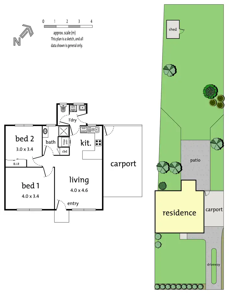 Floorplan of Homely unit listing, 2/1 McDonald Crescent, Boronia VIC 3155