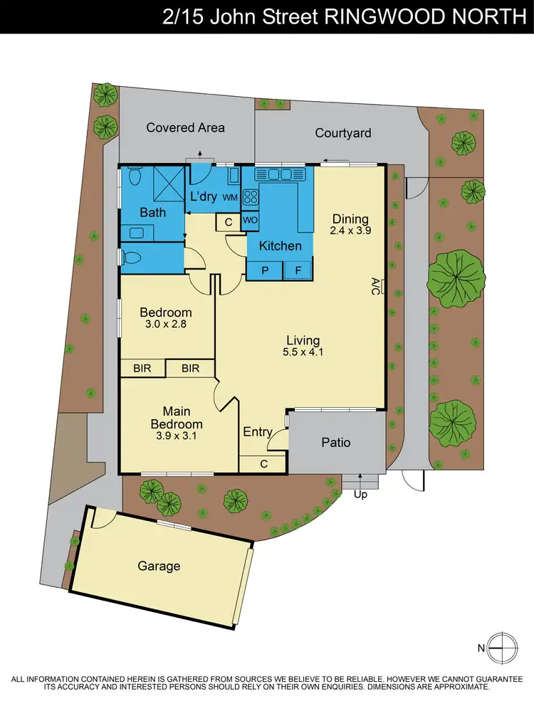 Floorplan of Homely unit listing, 2/15 John Street, Ringwood North VIC 3134