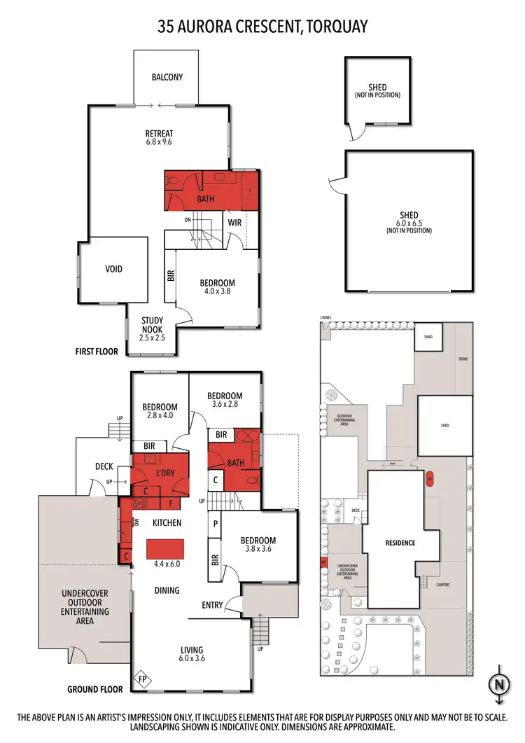 Floorplan of Homely house listing, 35 Aurora Crescent, Torquay VIC 3228