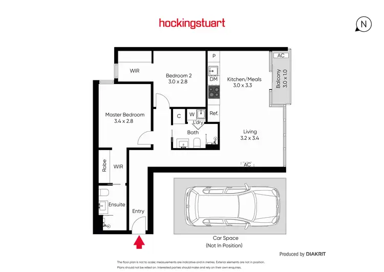 Floorplan of Homely apartment listing, 508/97 Flemington Road, North Melbourne VIC 3051
