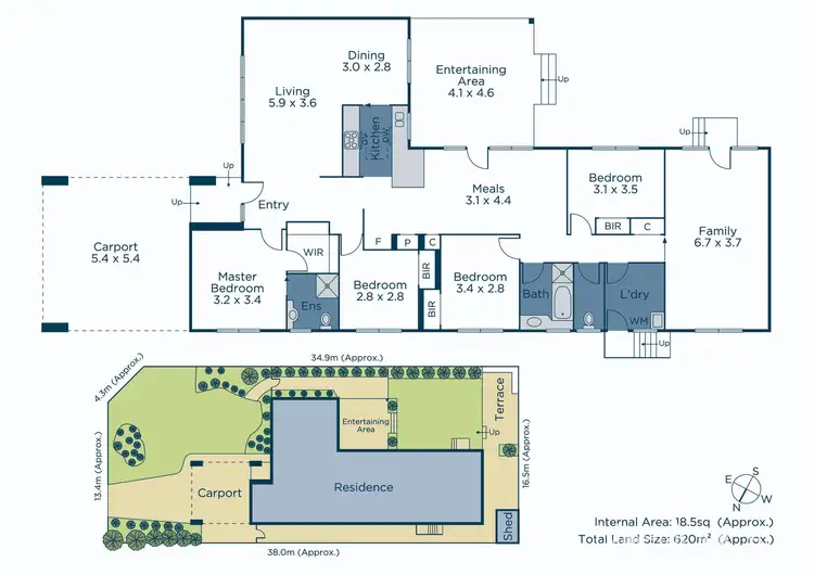 Floorplan of Homely house listing, 21 Wondalea Crescent, Wantirna VIC 3152