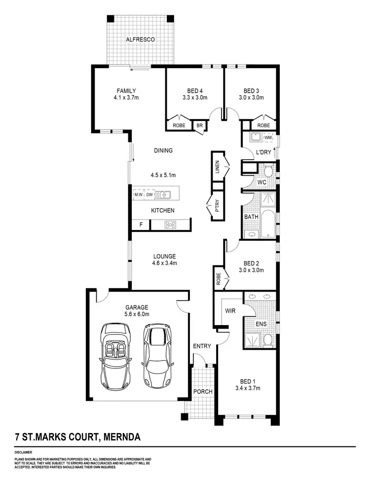 Floorplan of Homely house listing, 7 St Marks Court, Mernda VIC 3754