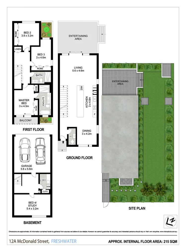 Floorplan of Homely house listing, 12A McDonald Street, Freshwater NSW 2096