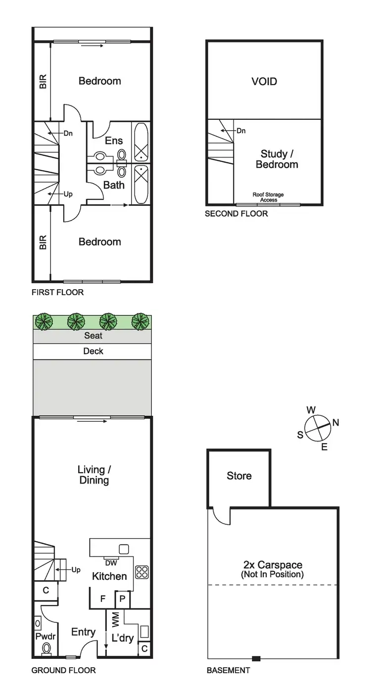 Floorplan of Homely townhouse listing, 8/386 Dandenong Road, Caulfield North VIC 3161