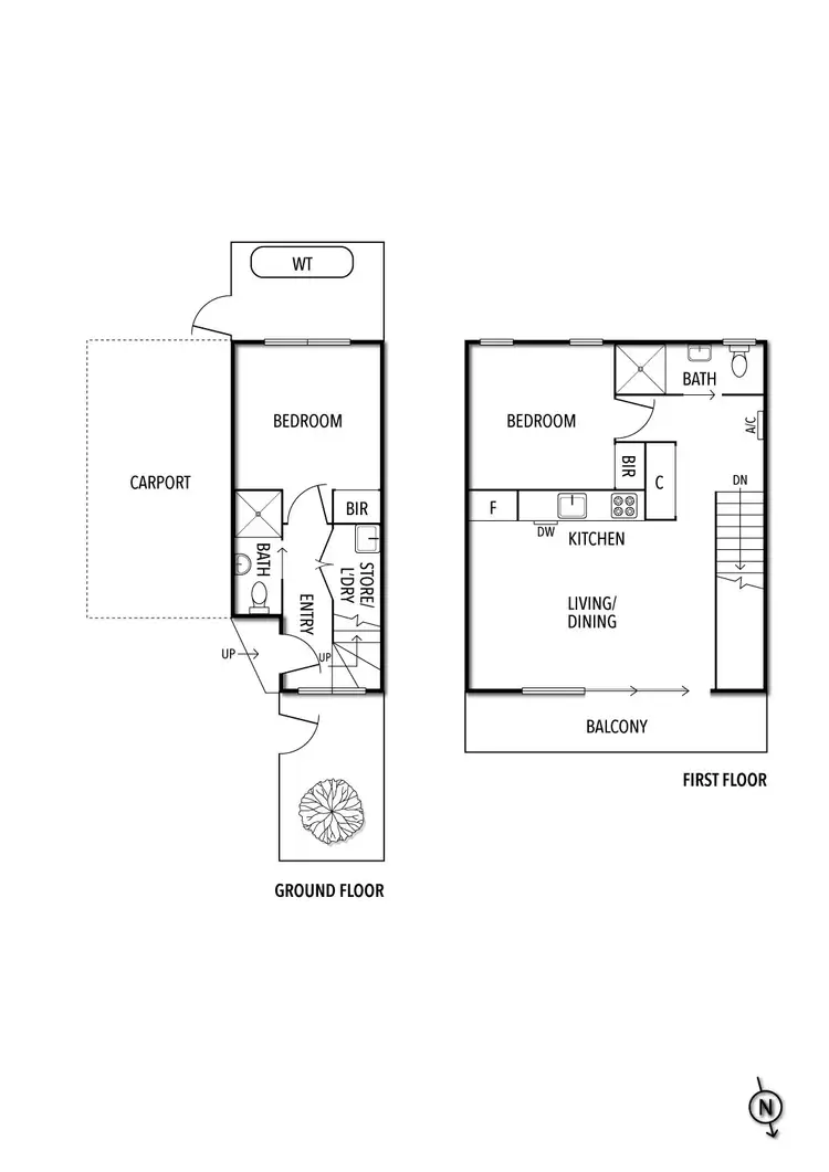 Floorplan of Homely townhouse listing, 4/5 Blenheim Street, St Kilda East VIC 3183