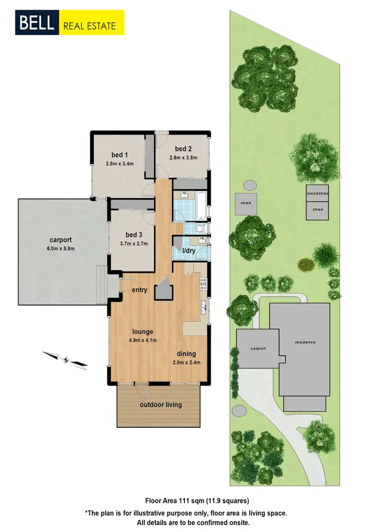Floorplan of Homely house listing, 9 Seaview Avenue, Ferny Creek VIC 3786