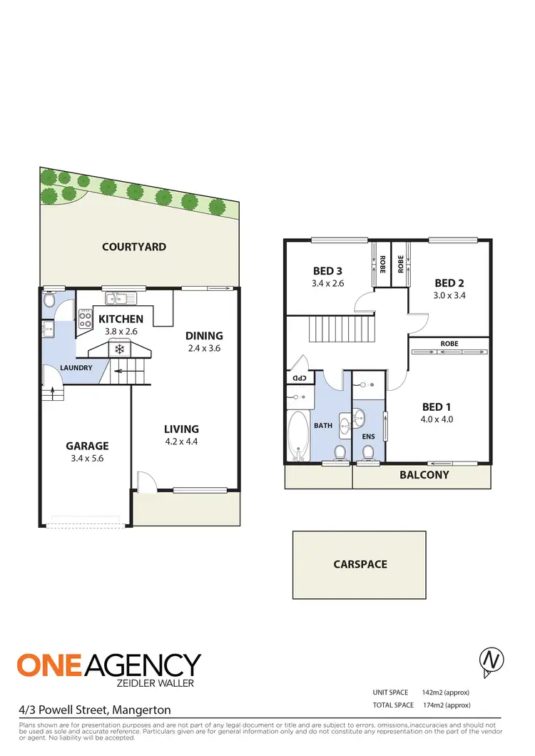 Floorplan of Homely townhouse listing, 4/3 Powell Street, Mangerton NSW 2500