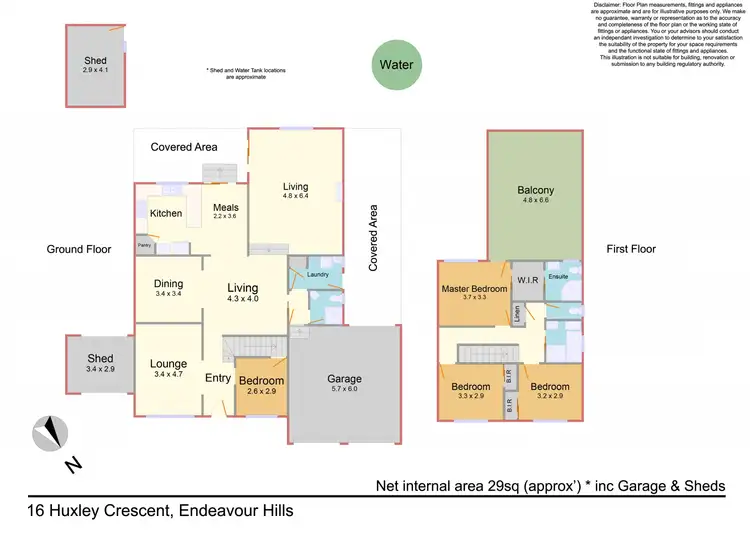 Floorplan of Homely house listing, 16 Huxley Crescent, Endeavour Hills VIC 3802