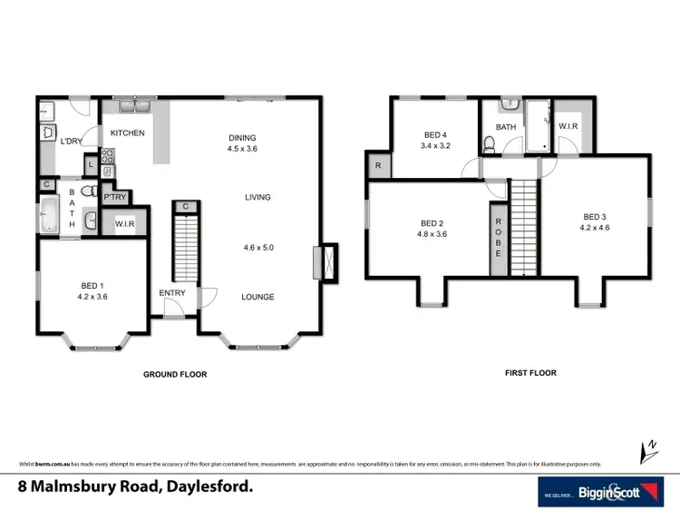 Floorplan of Homely house listing, 8 Malmsbury Road, Daylesford VIC 3460
