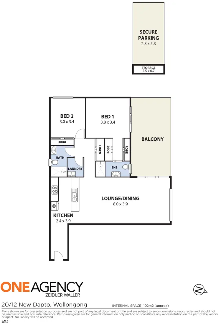 Floorplan of Homely apartment listing, 20/12 New Dapto Road, Wollongong NSW 2500