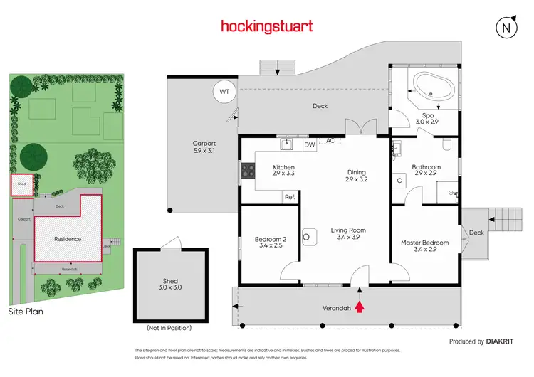 Floorplan of Homely house listing, 4 Radium Avenue, Hepburn Springs VIC 3461