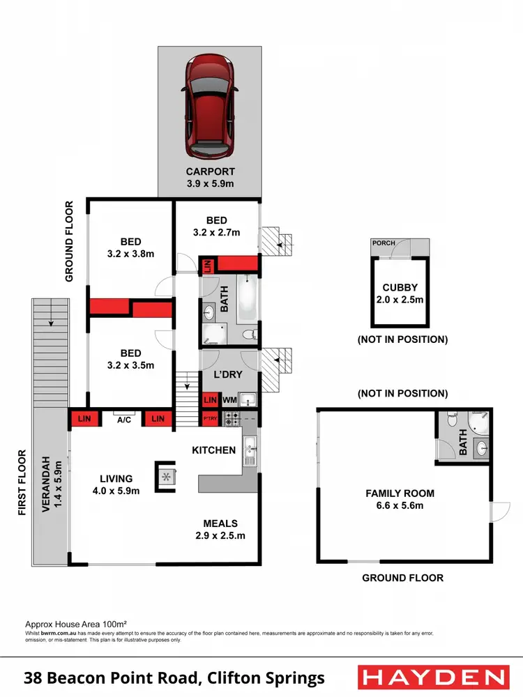 Floorplan of Homely house listing, 38 Beacon Point Road, Clifton Springs VIC 3222