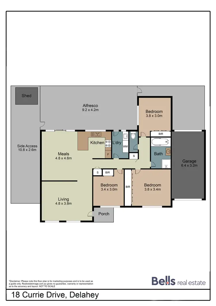 Floorplan of Homely house listing, 18 Currie Drive, Delahey VIC 3037