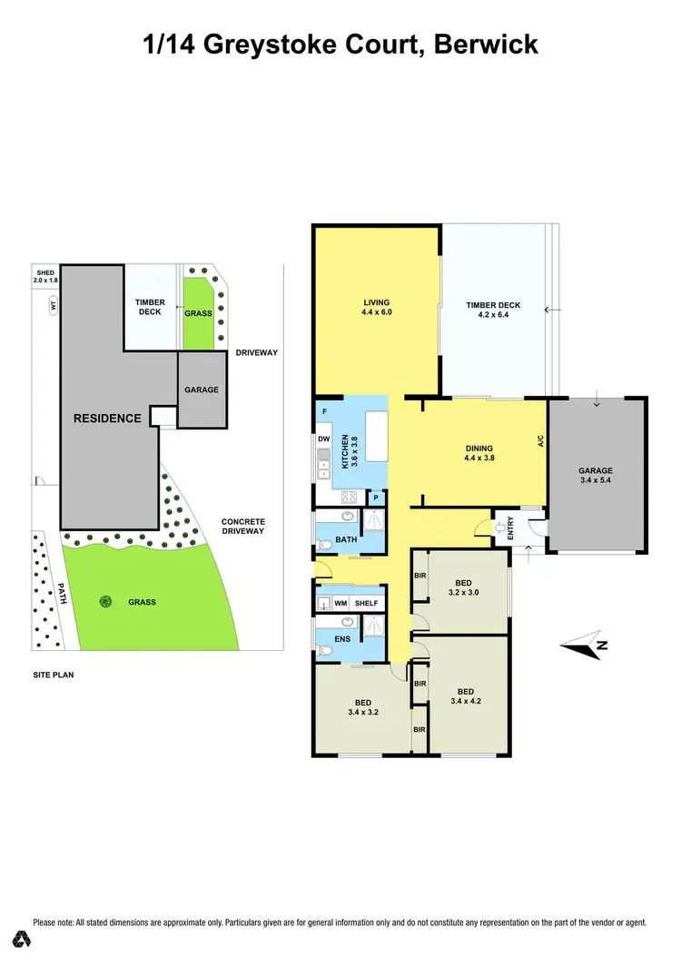 Floorplan of Homely house listing, 1/14 Greystoke Court, Berwick VIC 3806