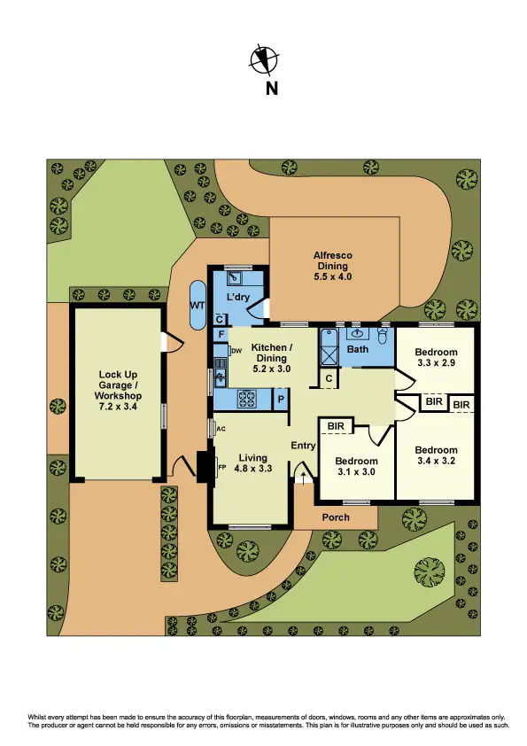 Floorplan of Homely house listing, 13 Brunel Street, South Kingsville VIC 3015