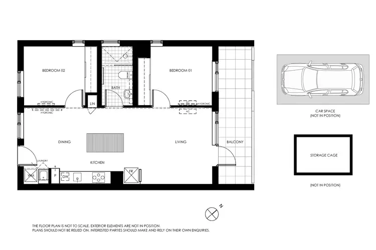 Floorplan of Homely apartment listing, 101/28 Curzon Street, West Melbourne VIC 3003
