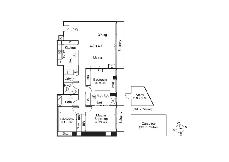 Floorplan of Homely apartment listing, 83/28 Southgate Avenue, Southbank VIC 3006