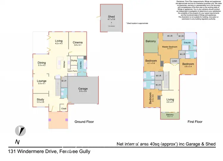 Floorplan of Homely house listing, 131 Windermere Drive, Ferntree Gully VIC 3156