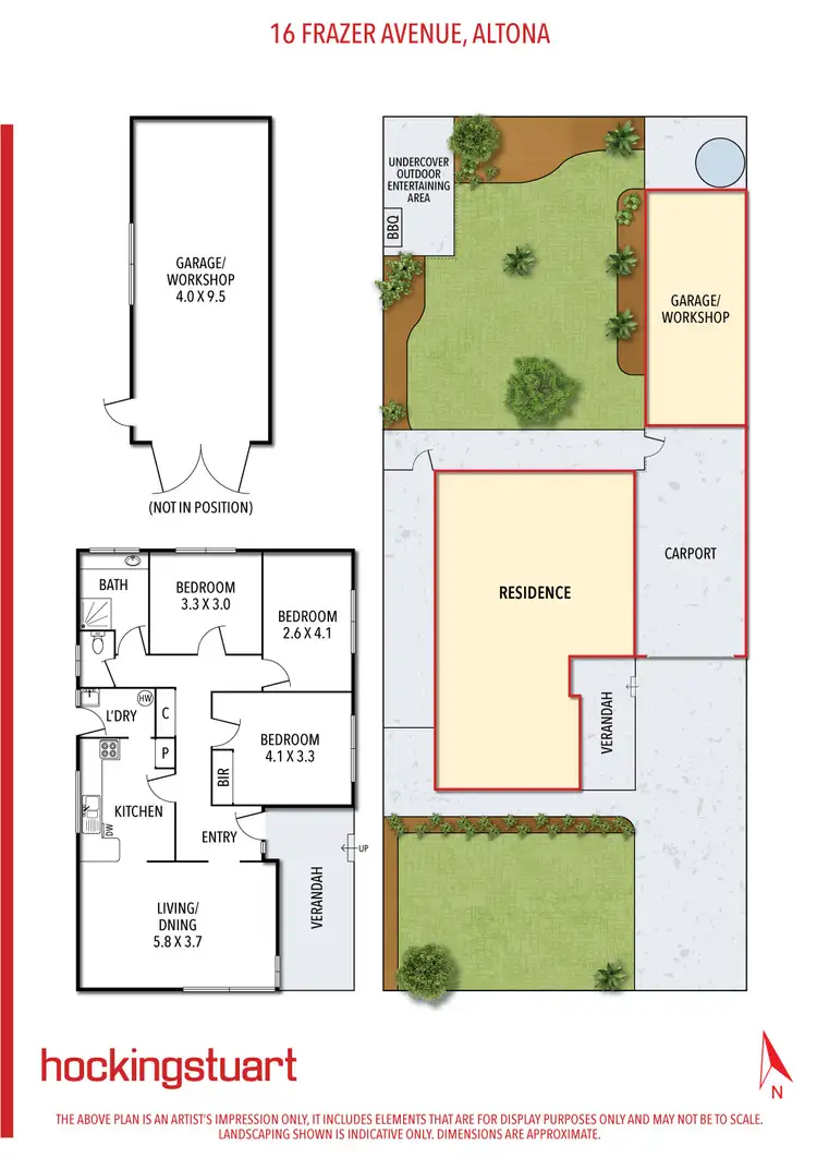 Floorplan of Homely house listing, 16 Frazer Avenue, Altona VIC 3018