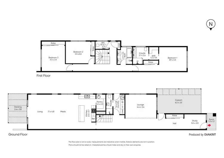Floorplan of Homely townhouse listing, 45A Urwin Street, Yarraville VIC 3013