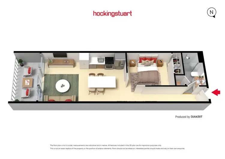 Floorplan of Homely apartment listing, 212/1 Moreland Street, Footscray VIC 3011