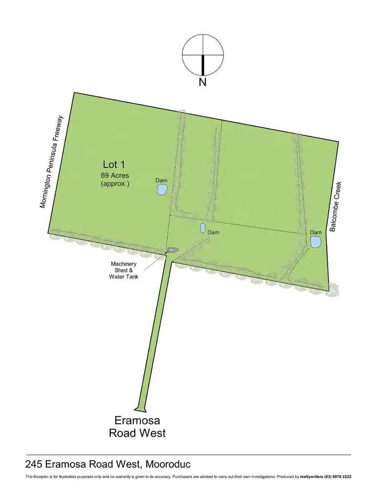 Floorplan of Homely land listing, 245 Eramosa Road West, Moorooduc VIC 3933