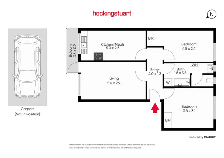 Floorplan of Homely apartment listing, 1/60 Edgar Street North, Glen Iris VIC 3146