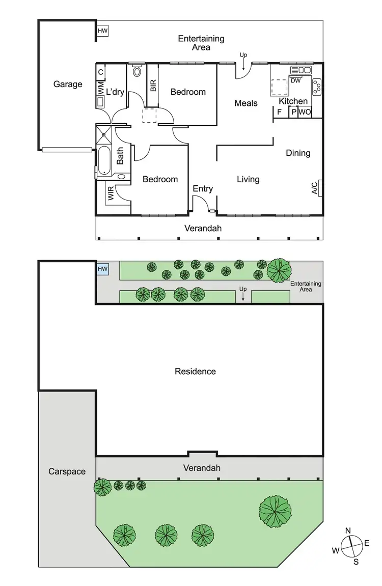 Floorplan of Homely unit listing, 2/64 Lillimur Road, Ormond VIC 3204