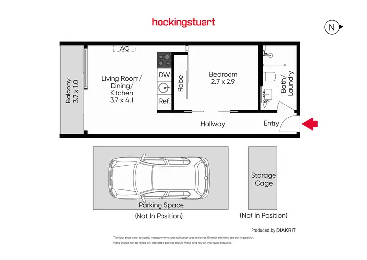 Floorplan of Homely apartment listing, 61/1501 Malvern Road, Glen Iris VIC 3146
