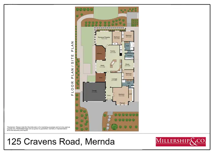 Floorplan of Homely house listing, 125 Cravens Road, Mernda VIC 3754