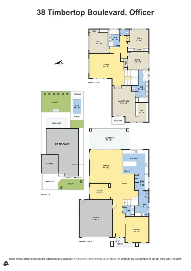 Floorplan of Homely house listing, 38 Timbertop Boulevard, Officer VIC 3809