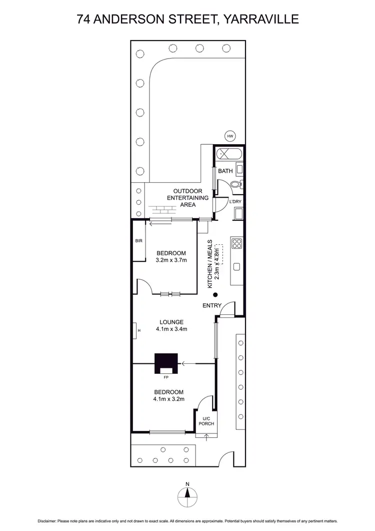 Floorplan of Homely house listing, 74 Anderson Street, Yarraville VIC 3013