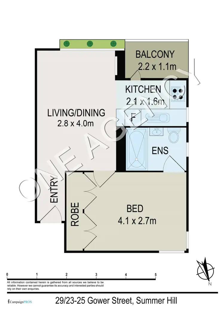 Floorplan of Homely apartment listing, 29/23-25 Gower Street, Summer Hill NSW 2130