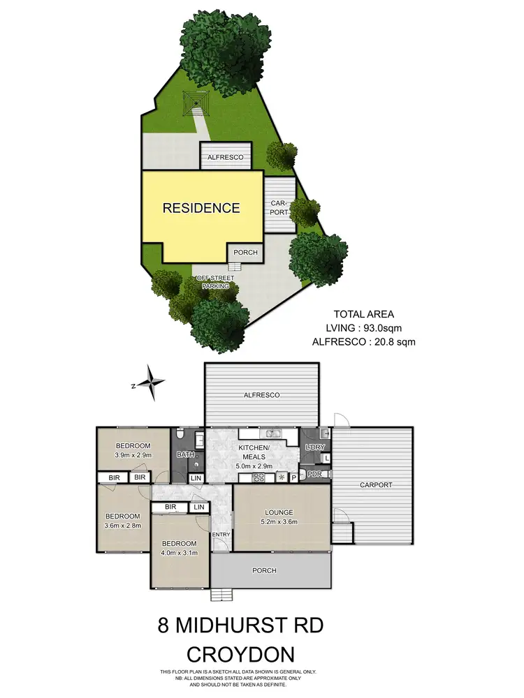 Floorplan of Homely house listing, 8 Midhurst Road, Croydon VIC 3136