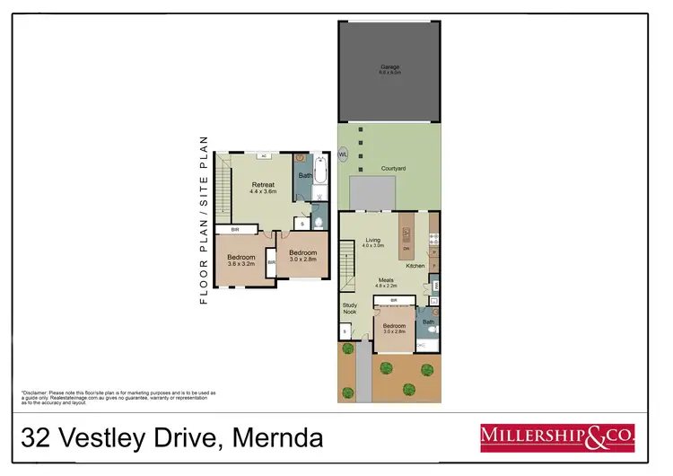 Floorplan of Homely townhouse listing, 32 Vestley Drive, Mernda VIC 3754