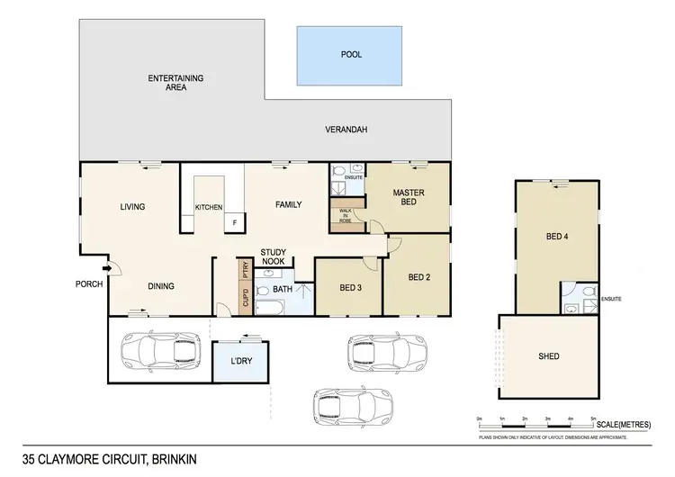 Floorplan of Homely house listing, 35 Claymore Circuit, Brinkin NT 810
