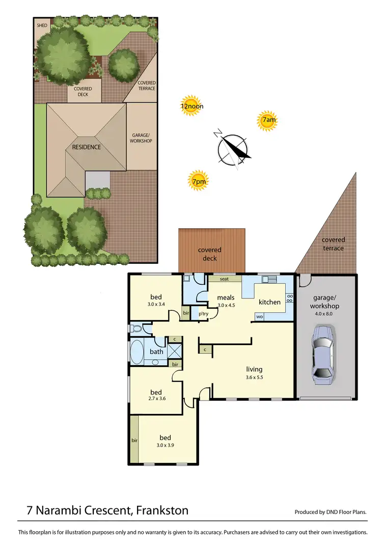 Floorplan of Homely house listing, 7 Narambi Crescent, Frankston VIC 3199